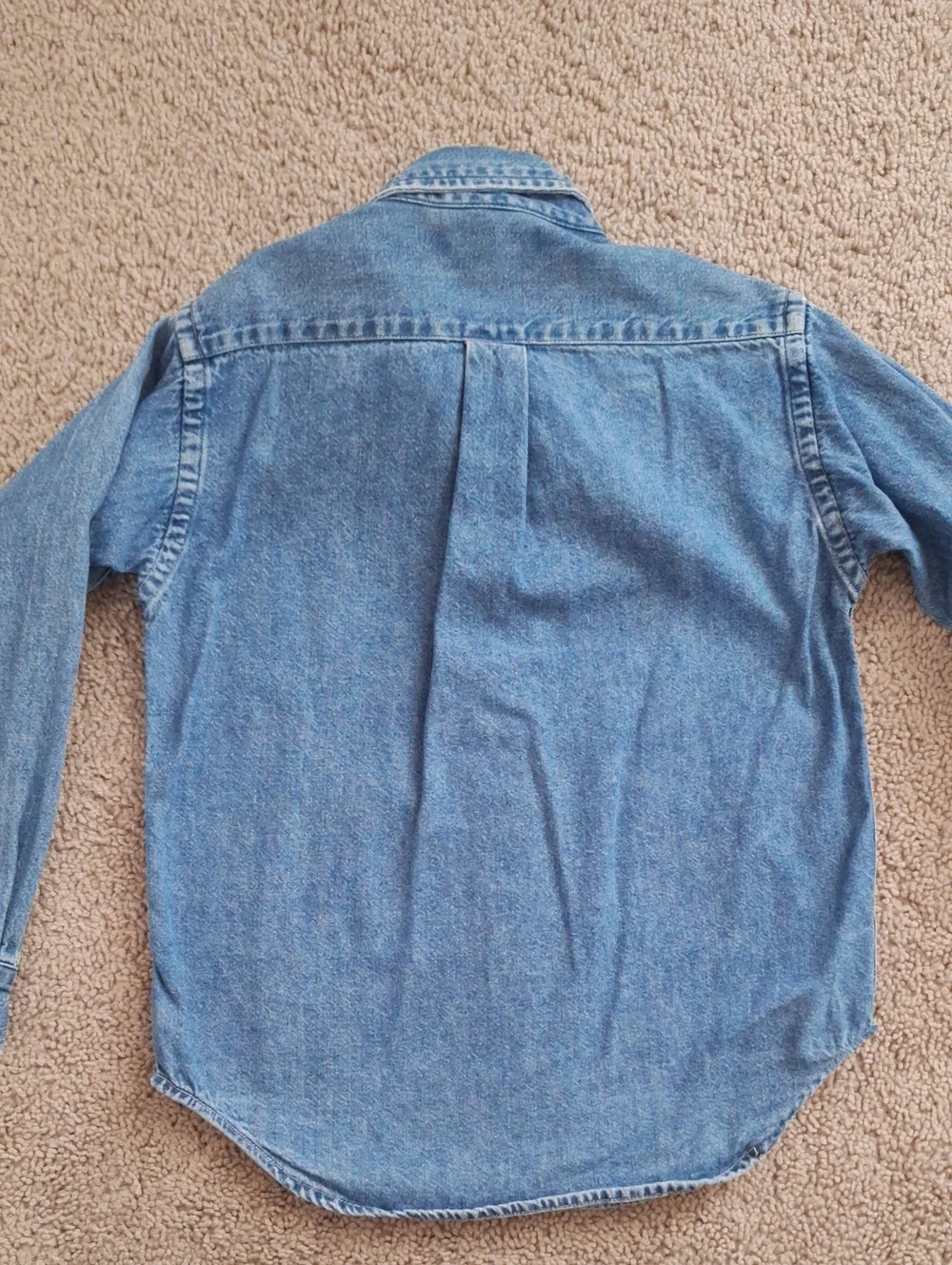 Ralph Lauren Blue Denim  Kids Denim Button-Down Shirt Size 5